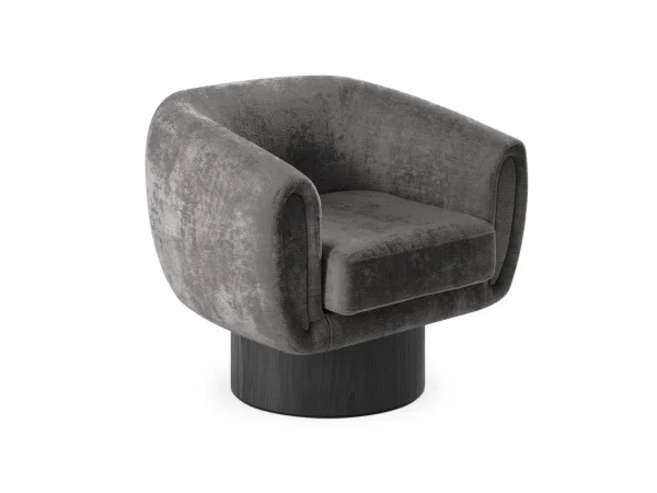 Кресло Guest вращающееся темно-серый — изображение 3