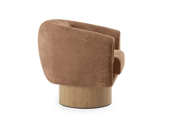 Кресло Guest вращающееся коричневый — изображение 4