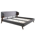 Кровать 7173/GC2323 из серой ткани 180 x 200 cm — изображение 2