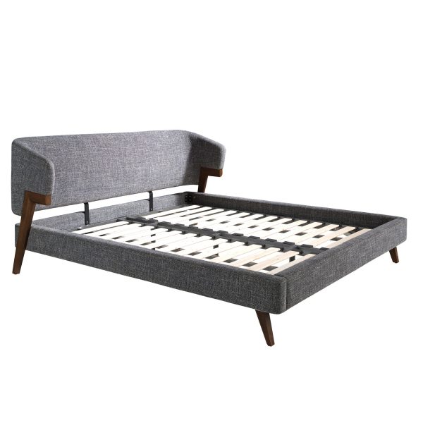 Кровать 7173/GC2323 из серой ткани 180 x 200 cm — изображение 2