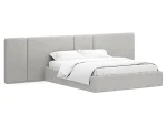 Кровать Atessa без подъемного механизма светло-серый — изображение 2