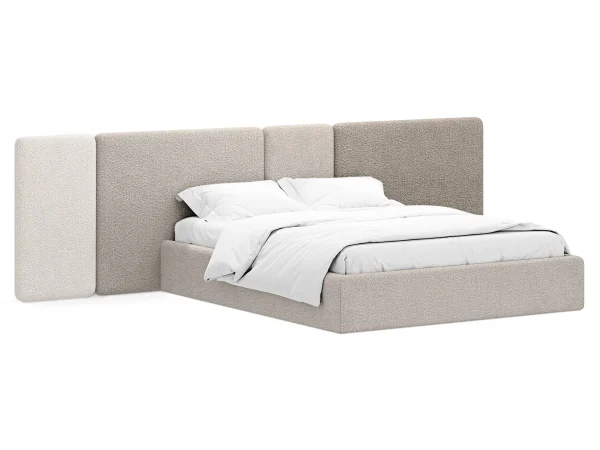 Кровать Atessa без подъемного механизма коричневый, бежевый — изображение 2