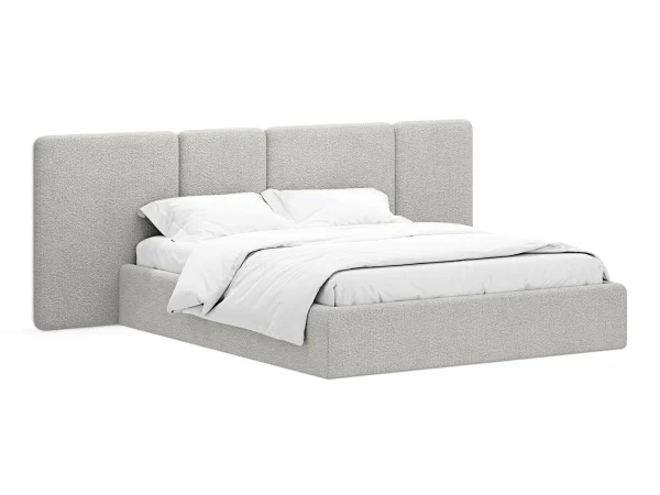 Кровать Atessa без подъемного механизма светло-серый — изображение 2