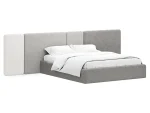 Кровать Atessa без подъемного механизма серый, белый — изображение 2