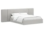 Кровать Atessa без подъемного механизма светло-серый — изображение 2