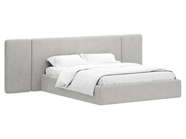 Кровать Atessa без подъемного механизма светло-серый — изображение 2