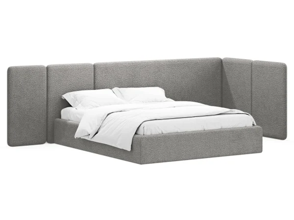 Кровать Atessa без подъемного механизма серый — изображение 2