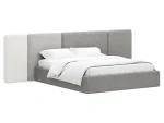 Кровать Atessa без подъемного механизма серый, белый — изображение 2