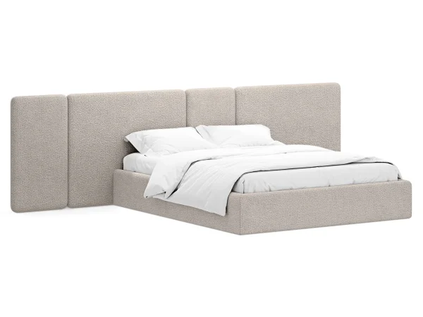 Кровать Atessa с подъемным механизмом бежевый — изображение 2