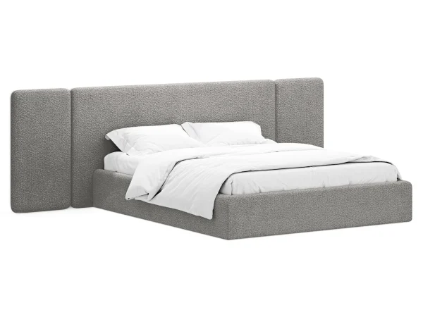 Кровать Atessa с подъемным механизмом серый — изображение 2
