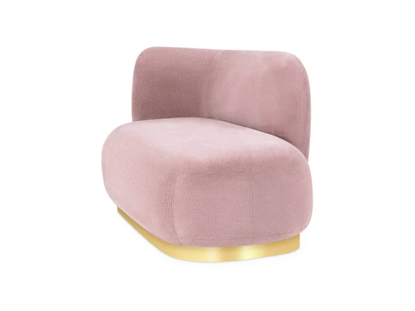 Кушетка Lucca левая розовый — изображение 3