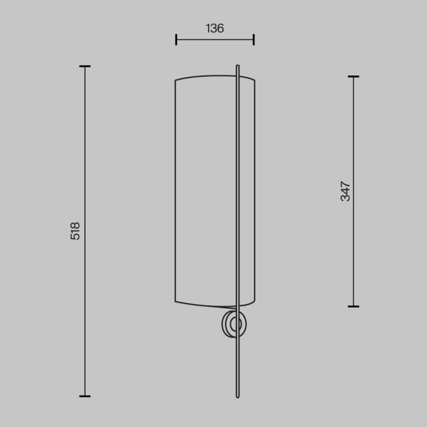 Настенный светильник (бра) Maytoni MOD437WL-02BG1 — изображение 5