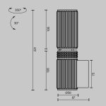 Настенный светильник (бра) Maytoni MOD475WL-02B — изображение 2
