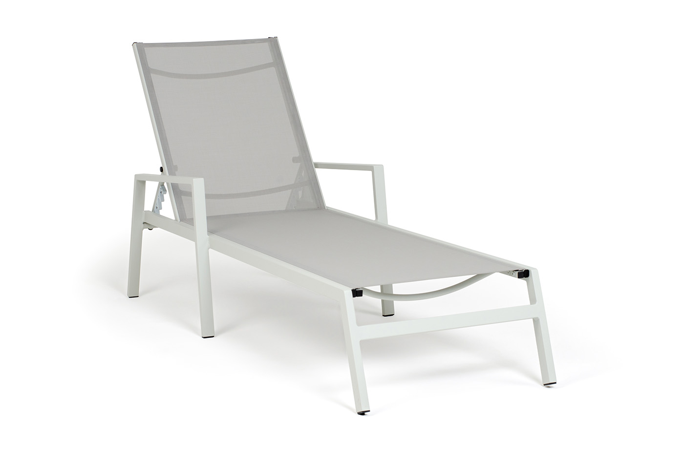 "Парма" шезлонг из алюминия темно-серый (RAL7024) муар "Парма" шезлонг из алюминия темно-серый (RAL7024) муар