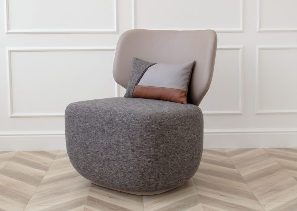 Подушка "Геометрия" 50*30 см (серый, коричневый) — изображение 3