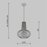 Подвесной светильник Maytoni MOD193PL-01W — изображение 3