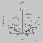 Подвесной светильник Maytoni MOD483PL-06BS — изображение 5