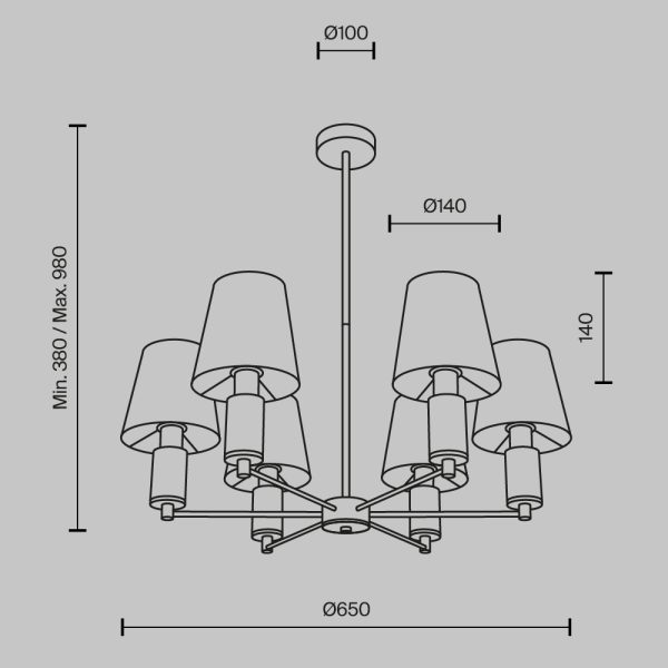 Подвесной светильник Maytoni MOD483PL-06BS — изображение 5