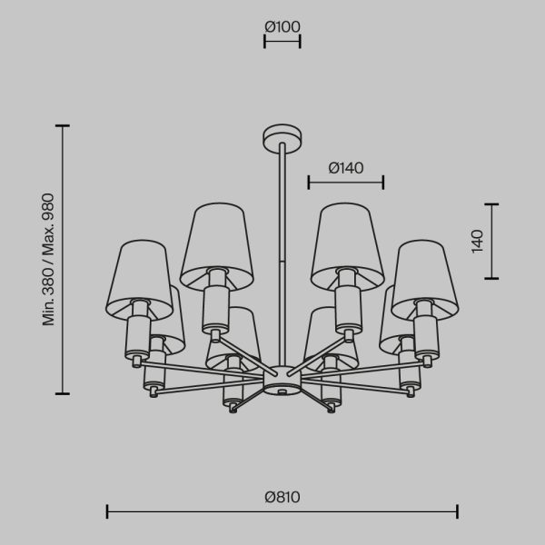 Подвесной светильник Maytoni MOD483PL-08BS — изображение 5