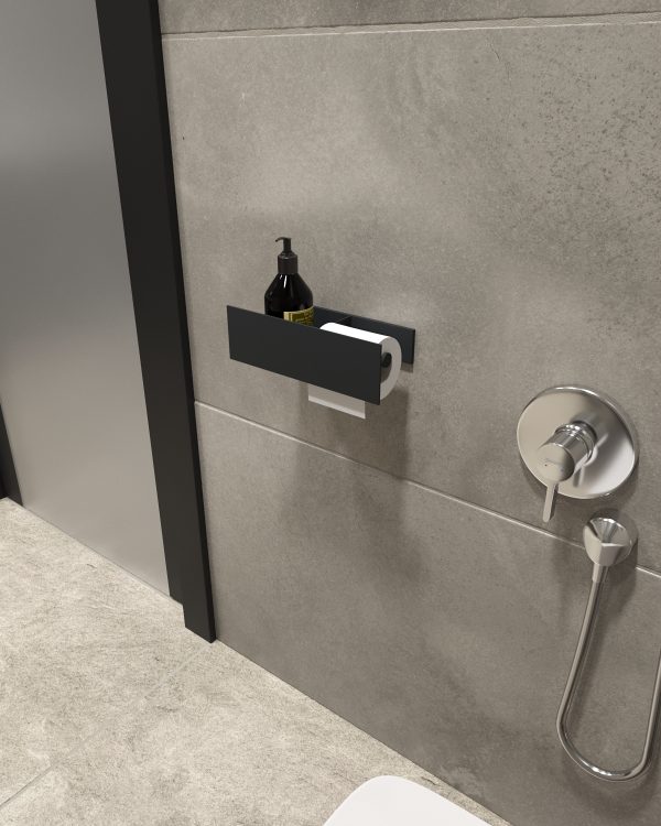 Полка для туалетной бумаги Roll R (черный) — изображение 2