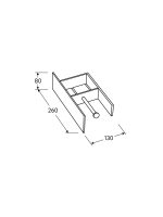 Полка для туалетной бумаги Roll R (графит) — изображение 4