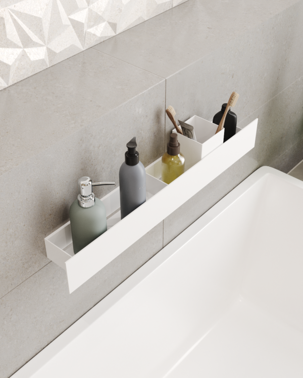 Полка-органайзер с двумя секциями Loco 60 (белый) — изображение 2