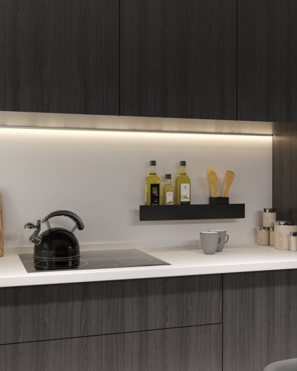 Полка-органайзер с двумя секциями Loco 60 (черный) — изображение 3