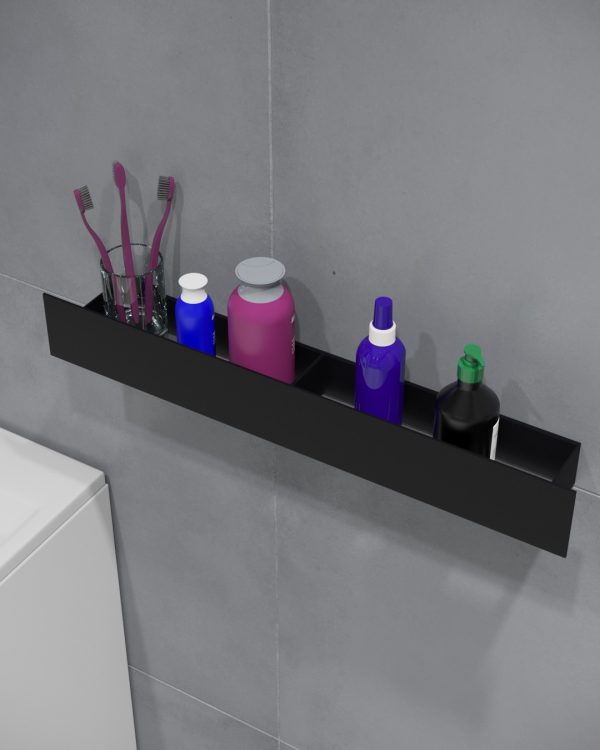 Полка-органайзер с двумя секциями Loco 60 (нерж. черный) — изображение 3