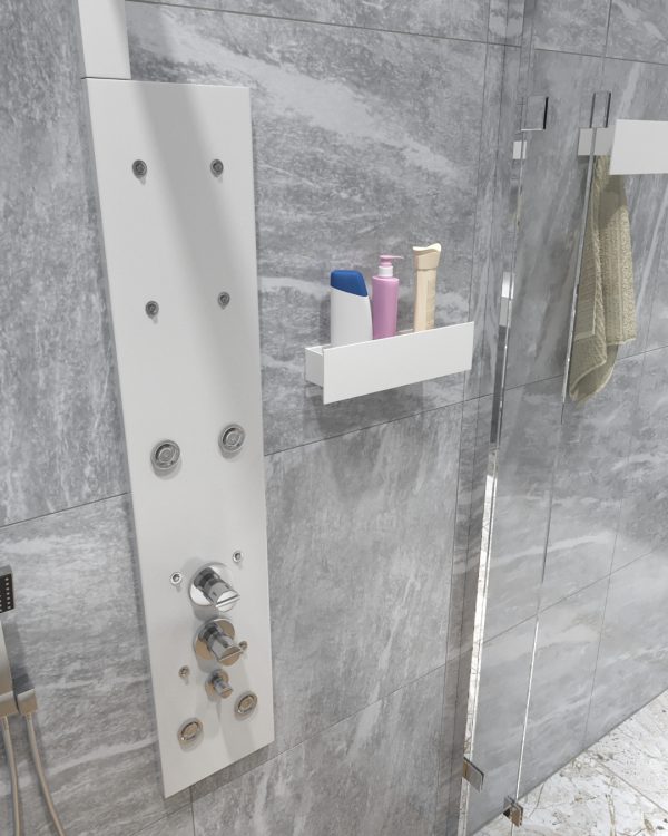 Полка-органайзер с одной секцией Loco 30 (нерж. белый) — изображение 4