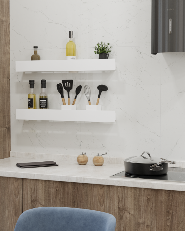 Полка-органайзер с тремя секциями Loco 80 (белый) — изображение 4