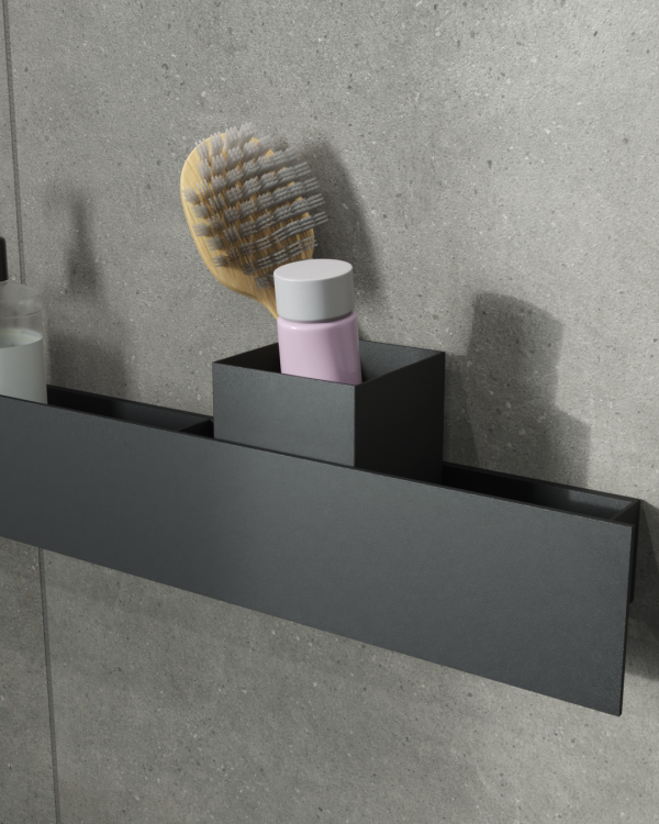 Полка-органайзер с тремя секциями Loco 80 (черный) — изображение 3