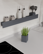 Полка-органайзер с тремя секциями Loco 80 (графит) — изображение 3