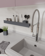 Полка-органайзер с тремя секциями Loco 80 (графит) — изображение 4