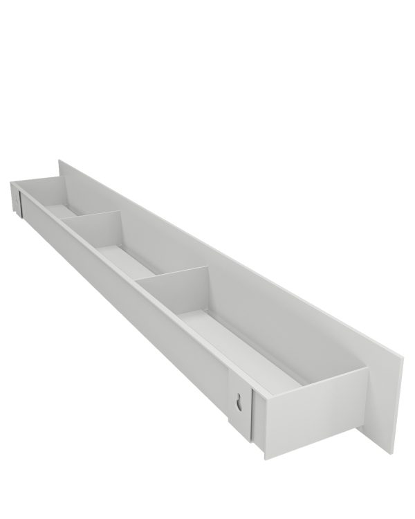 Полка-органайзер с тремя секциями Loco 80 (нерж. белый) — изображение 2