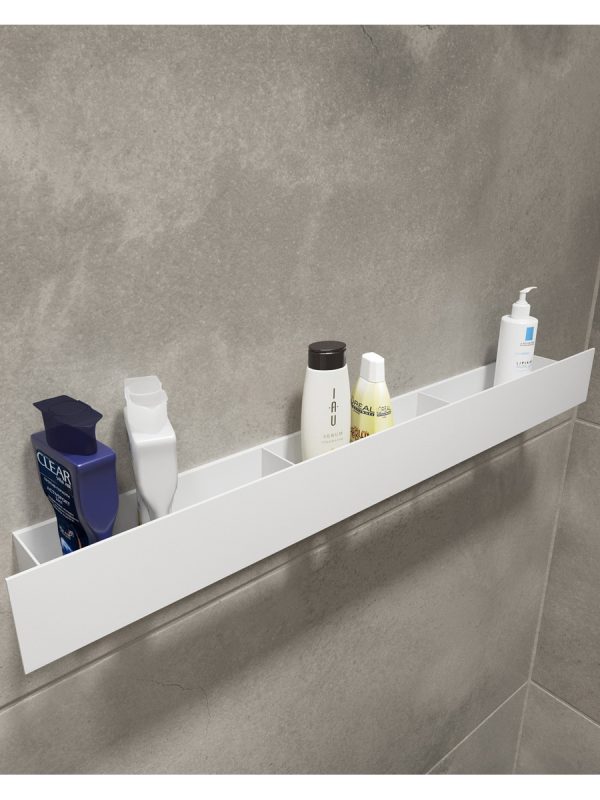 Полка-органайзер с тремя секциями Loco 80 (нерж. белый) — изображение 3