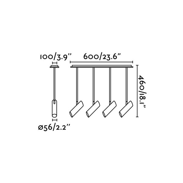 Потолочный светильник Link 4L белая — изображение 2