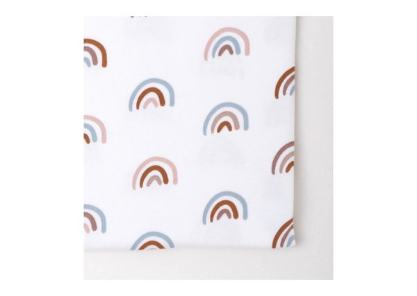 Простынь для кроватки Ellipsebed, размер 63*118 см (радуги, трикотаж) — изображение 4