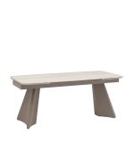 Стол обеденный Eliora 180-260х90 см серый травертин керамика