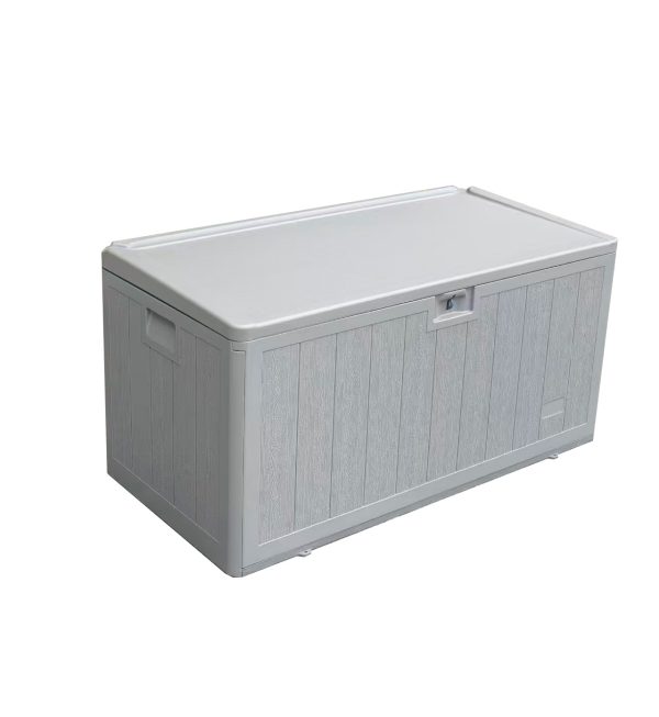 Стол-сундук пластик серый 110*55 см 276л — изображение 2