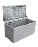 Стол-сундук пластик серый 110*55 см 276л — изображение 3