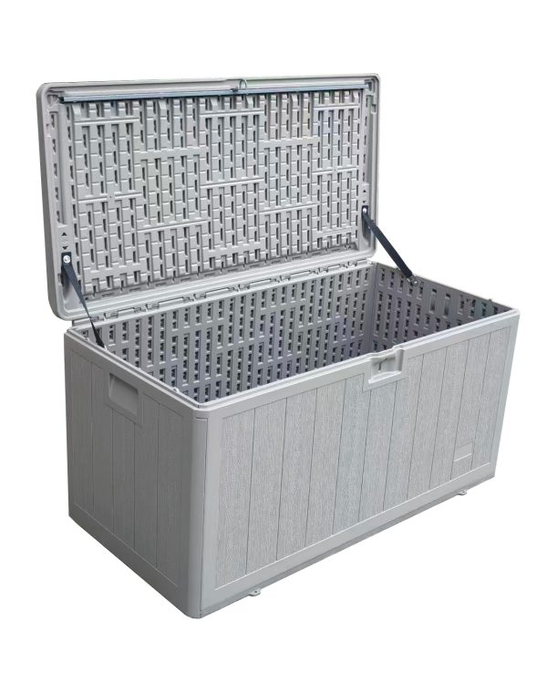 Стол-сундук пластик серый 110*55 см 276л — изображение 3