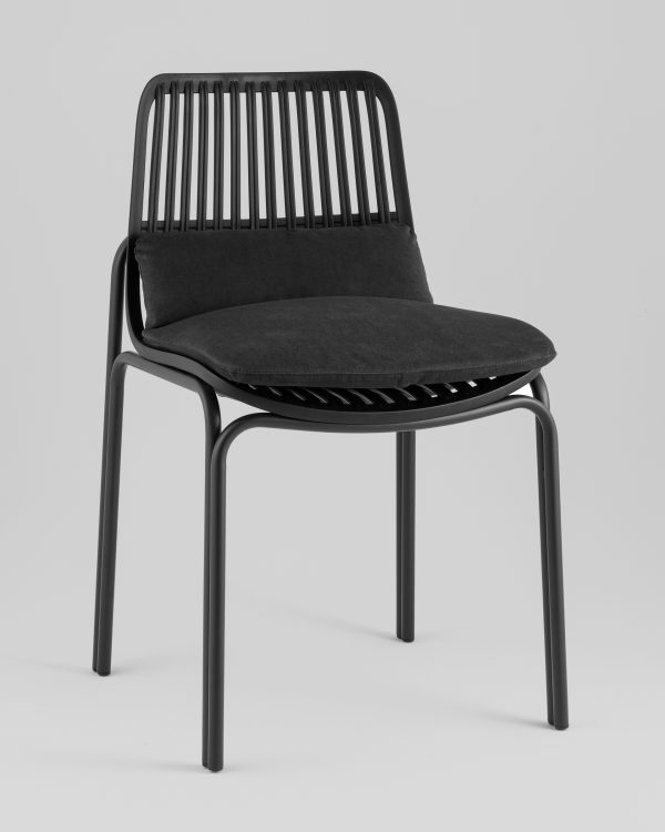 Стул Louran с подушкой чёрный — изображение 2