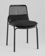 Стул Louran с подушкой чёрный 2 шт. — изображение 2