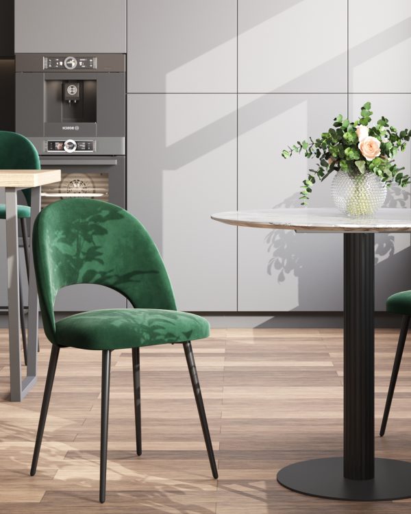 Стул Меган SN велюр зелёный — изображение 3