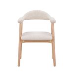 Стул обеденный Shredo бежевый шенилл светлое дерево 2 шт. — изображение 3