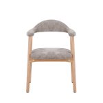 Стул обеденный Shredo серый шенилл светлое дерево 2 шт. — изображение 3