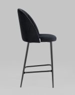 Стул полубарный Логан SN велюр черный — изображение 3