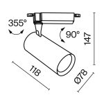 Трековый светильник Technical TR003-1-10W4K-S-B — изображение 2