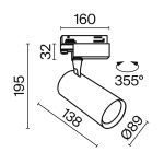 Трековый светильник Technical TR029-3-20W4K-S-B — изображение 2