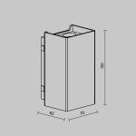 Уличный настенный светильник Outdoor O505WL-L3B3K — изображение 5